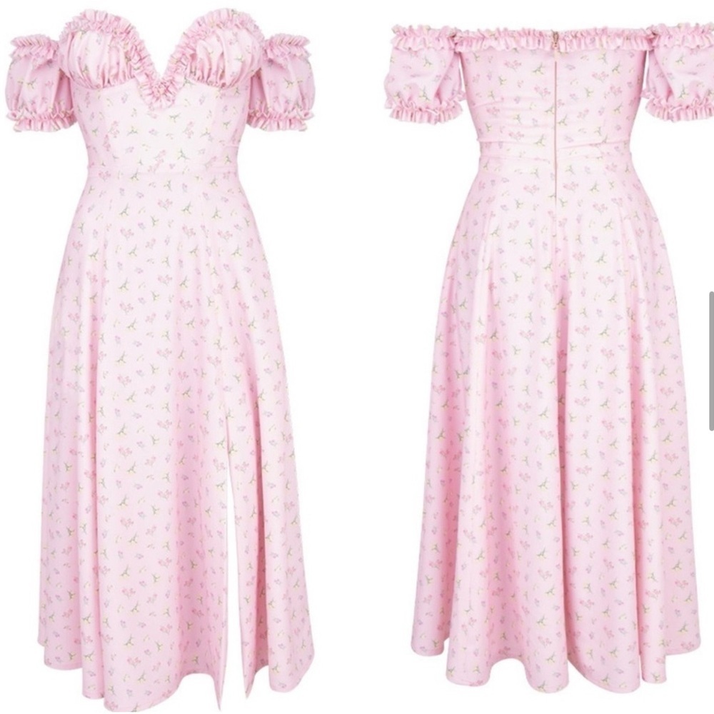 House of CB Lauren Floral Off-Shoulder Dress - Picture 9 of 9